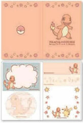 PIKACHU FRIENDS - Book-shaped Sticky Notes: Charmander nino nino