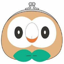 Pokemon - Face Metal Clasp Pouch: Rowlet
