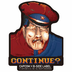 CAPCOM x B-SIDE LABEL Sticker - Street Fighter II: Makegao M. Bison