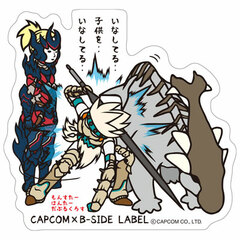 CAPCOM x B-SIDE LABEL Sticker - Monster Hunter XX: Brave Style
