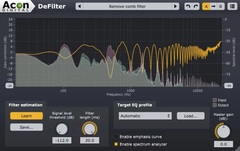 Acon Digital DeFilter Automatic Equalization Plug-in