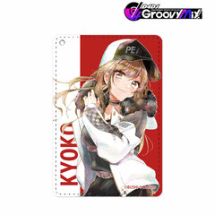 D4DJ Groovy Mix Yamate Kyoko Ani-Art aqua label 1-Pocket Pass Case