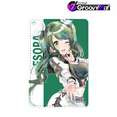 D4DJ Groovy Mix Shimizu Esora Ani-Art aqua label 1-Pocket Pass Case