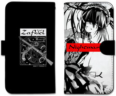 Date A Live Kurumi Tokisaki Monotone Ver. Book-style Smartphone Case 148