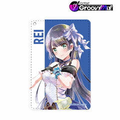 D4DJ Groovy Mix Togetsu Rei Ani-Art aqua label 1-Pocket Pass Case