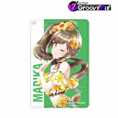 D4DJ Groovy Mix Mizushima Marika Ani-Art aqua label 1-Pocket Pass Case