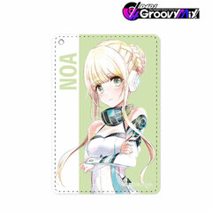 D4DJ Groovy Mix Fukushima Noa Ani-Art aqua label 1-Pocket Pass Case