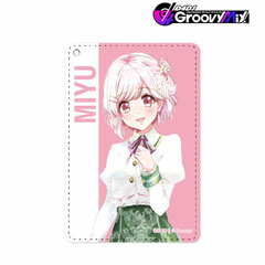 D4DJ Groovy Mix Miyuu Sakurada Ani-Art aqua label 1-Pocket Pass Case