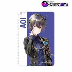 D4DJ Groovy Mix Miyake Aoi Ani-Art aqua label 1-Pocket Pass Case