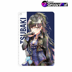 D4DJ Groovy Mix Aoyagi Tsubaki Ani-Art aqua label 1-Pocket Pass Case