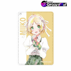 D4DJ Groovy Mix Miiko Takeshita Ani-Art aqua label 1-Pocket Pass Case