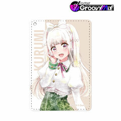 D4DJ Groovy Mix Kurumi Shiratori Ani-Art aqua label 1-Pocket Pass Case