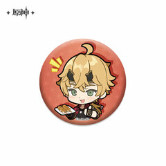 Genshin Impact Deformed Stamp Series Pearl Tin Badge Thoma
