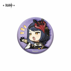 Genshin Impact Deformed Stamp Series Pearl Tin Badge Kujou Sara