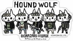 CAPCOM x B-SIDE LABEL Sticker Resident Evil Hound Wolf Squad