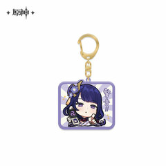 Genshin Impact Deformed Stamp Series Acrylic Strap Raiden Shogun