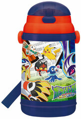Pokemon Sun and Moon SSH4C Push-open Type Cold Storage Silicone Straw Bottle