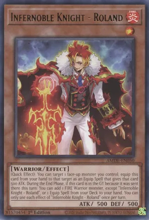 Infernoble Knight - Roland - AMDE-EN050 - Rare - 1st Edition