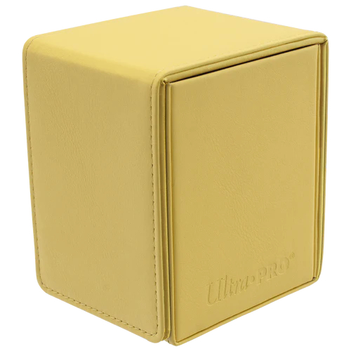 Ultra Pro - Vivid Alcove Flip Deck Box - Yellow (Side-Load)