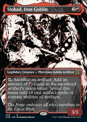 Slobad, Iron Goblin - Step-and-Compleat Foil - Borderless Showcase