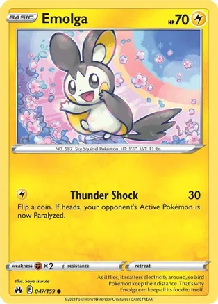 Emolga - 047/159 - Common - Reverse Holo