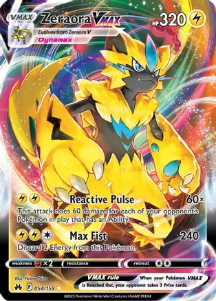 Zeraora VMAX - 054/159 - Ultra Rare