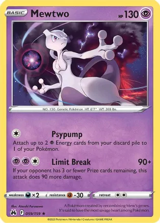 Mewtwo - 059/159 - Holo Rare