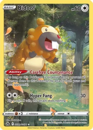 Bidoof - GG29/GG70 - Holo Rare