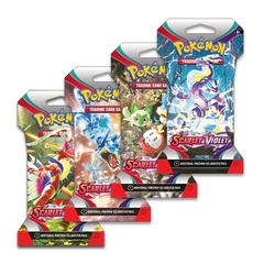 Scarlet & Violet - Base Set Sleeved Booster Pack 24 Pack Bundle