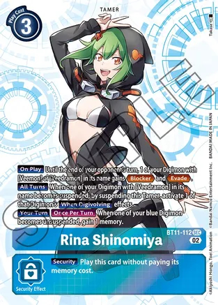Rina Shinomiya - BT11-112 - SR - Foil