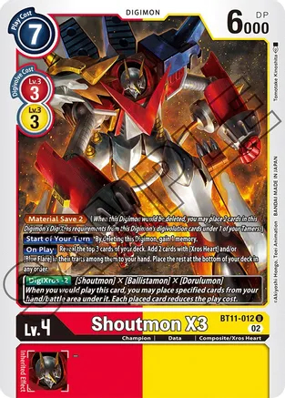 Shoutmon X3 - BT11-012 - U