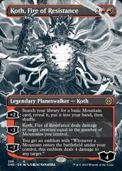 Koth, Fire of Resistance - Foil - Borderless Manga