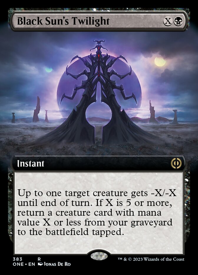 Black Suns Twilight - Foil - Extended Art