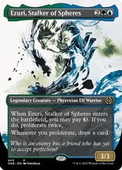 Ezuri, Stalker of Spheres - Step-and-Compleat Foil - Borderless Showcase