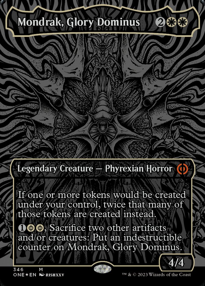 Mondrak, Glory Dominus - Oil Slick Raised Foil