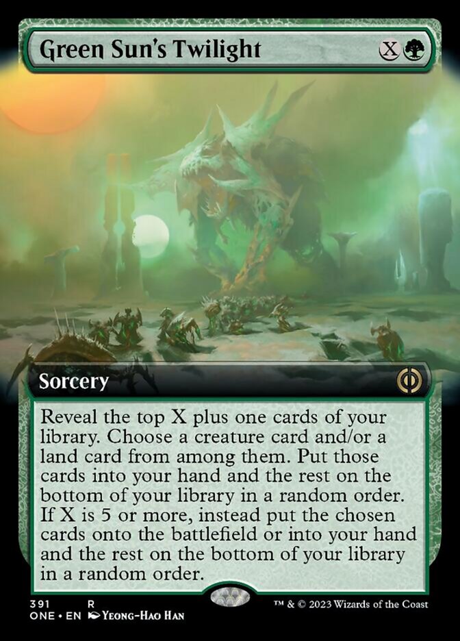 Green Suns Twilight - Foil - Extended Art
