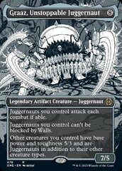 Graaz, Unstoppable Juggernaut - Step-and-Compleat Foil - Borderless Manga