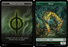 Poison Counter // Beast Double-sided Token