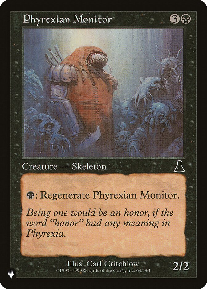 Phyrexian Monitor - The List