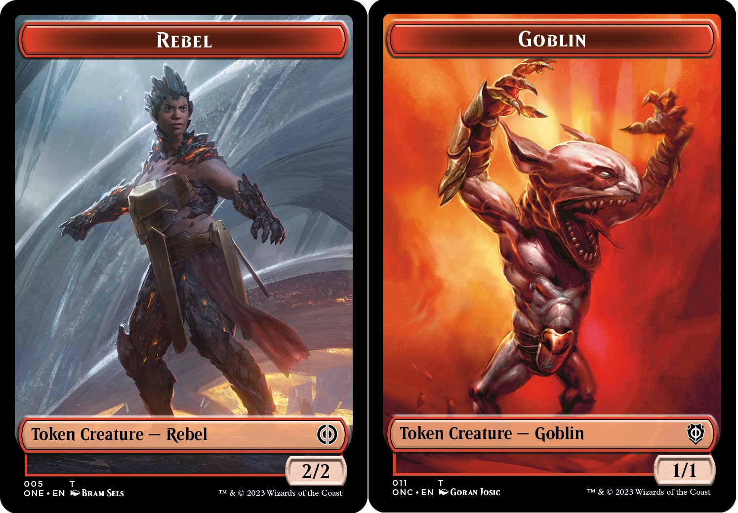 Rebel // Goblin Double-sided Token