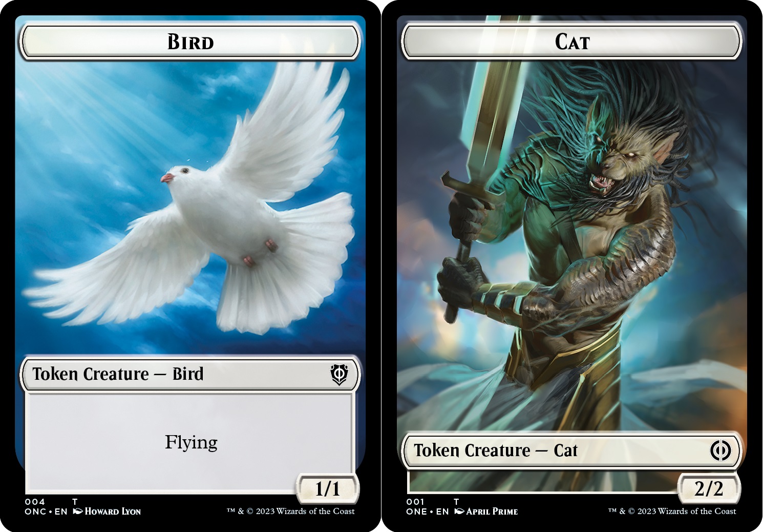 Bird // Cat Double-sided Token