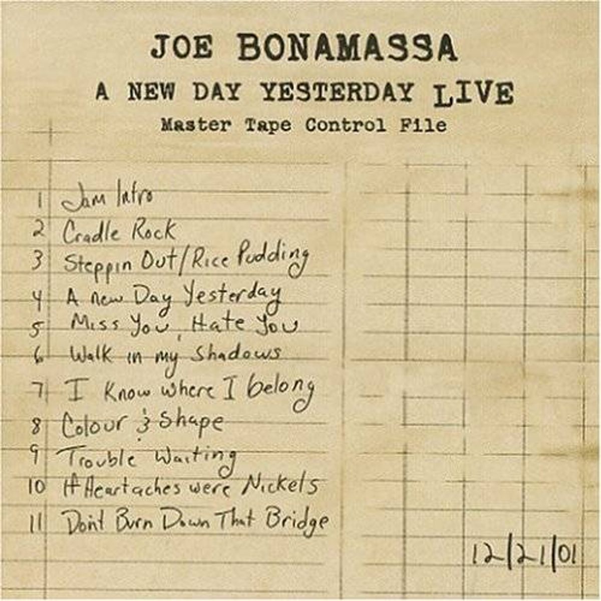 A New Day Yesterday Live (CD)