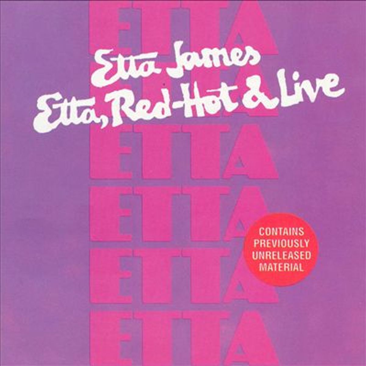 Etta, Red Hot & Live (CD)