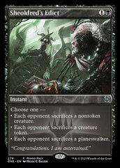 Sheoldred's Edict - Dark Frame Promo