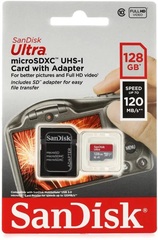 Sandisk Ultra microSDXC Card - 128GB, Class 10, UHS-I