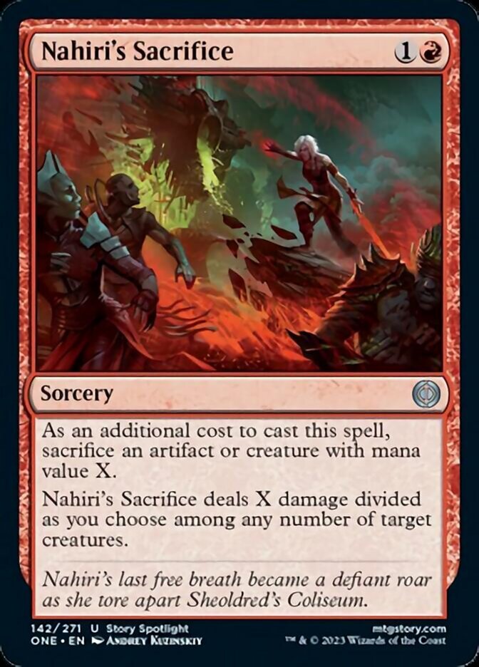 Nahiris Sacrifice - Foil