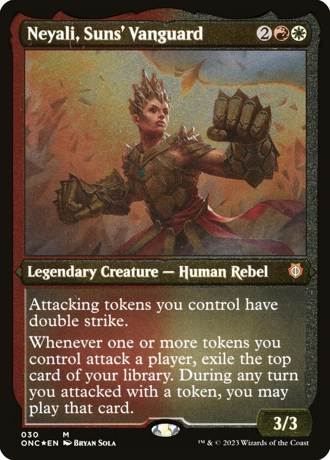 Neyali, Suns Vanguard - Foil Etched - Display Commander - Thick Stock