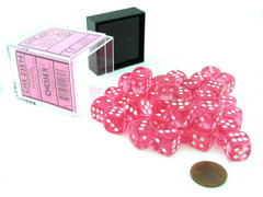 12mm 36 Translucent Pink w/ White - CHX23814