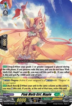 Pink Moth Girl, Maple - D-BT08/016EN - RRR