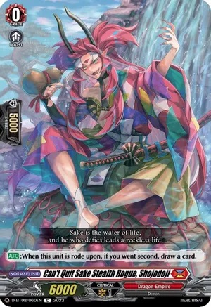 Cant Quit Sake Stealth Rogue, Shojodoji - D-BT08/060EN - C
